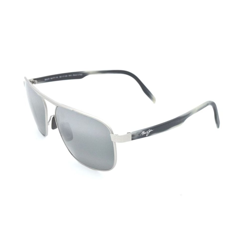 Maui Jim MJ 777-14 Waihee Ridge Brushed Grey / Neutral Grey Polarized Lens